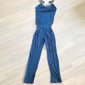 Petrol blue jumpsuit size M